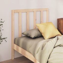 Berkfield Home Bed Headboard 81x4x100 cm Solid Wood Pine in Brown - Size: 81 x 4 x 100 cm - thumbnail 1