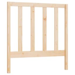 Berkfield Home Bed Headboard 81x4x100 cm Solid Wood Pine in Brown - Size: 81 x 4 x 100 cm - thumbnail 2