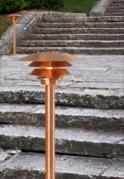 Nordlux Industrial Outdoor Garden Post Brown Copper E27 Coastal/Marine Safe, IP54 - thumbnail 2