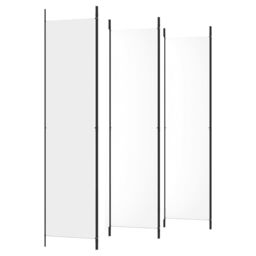 Berkfield Home 6-Panel Room Divider White 300x220 cm Fabric - thumbnail 5