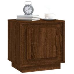 Berkfield Home Modern Bedside Cabinets 2 pcs Brown Oak 44x35x45 cm Engineered Wood - Size: 44 x 35 x 45 cm - thumbnail 4