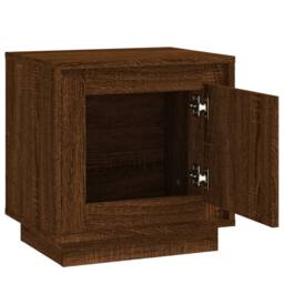 Berkfield Home Modern Bedside Cabinets 2 pcs Brown Oak 44x35x45 cm Engineered Wood - Size: 44 x 35 x 45 cm - thumbnail 6