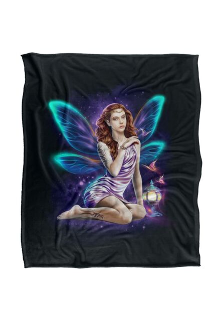 JQ Licensing En Fairy Queen Silky Touch Super Soft Throw Blanket 152 X 127 cm in White - image 1