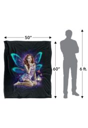 JQ Licensing En Fairy Queen Silky Touch Super Soft Throw Blanket 152 X 127 cm in White - thumbnail 5