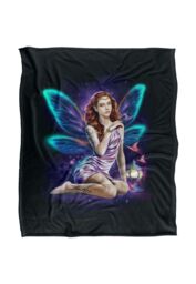 JQ Licensing En Fairy Queen Silky Touch Super Soft Throw Blanket 152 X 127 cm in White