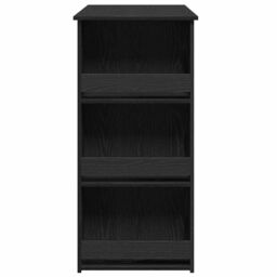 Berkfield Home Bar Table with Storage Rack Black Oak 102x50x103.5 cm - thumbnail 6