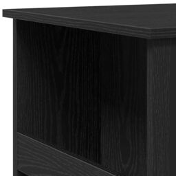 Berkfield Home Bar Table with Storage Rack Black Oak 102x50x103.5 cm - thumbnail 8