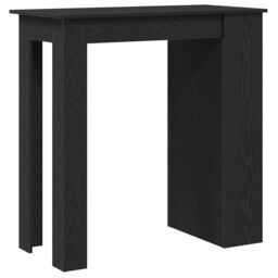 Berkfield Home Bar Table with Storage Rack Black Oak 102x50x103.5 cm - thumbnail 7