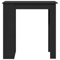 Berkfield Home Bar Table with Storage Rack Black Oak 102x50x103.5 cm - thumbnail 5