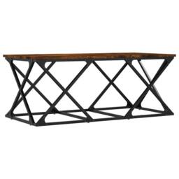 Berkfield Home Decorative Coffee Table Smoked Oak 100x49x40 cm Engineered Wood in Brown - Size: 100 x 49 x 40 cm - thumbnail 6