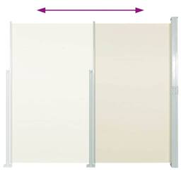 Berkfield Home Patio Terrace Side awning 160 x 300 cm Cream Colour - thumbnail 6
