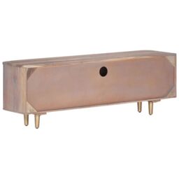 Berkfield Home TV Cabinet 118x30x40 cm Solid Acacia Wood in Brown - Size: 118 x 30 x 40 cm - thumbnail 5