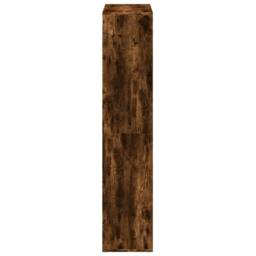 Berkfield Home Room Divider Bookcase Smoked Oak 69.5x29x137.5 cm Engineered Wood in Brown - thumbnail 6