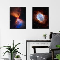 Artery8 Pack of 4 NASA James Webb Space Telescope Images Fiery Hourglass Protostar Fomalhaut System Southern Ring Nebula Unframed Wall Art Living - thumbnail 6