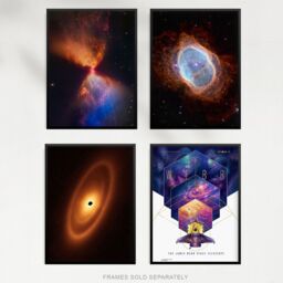 Artery8 Pack of 4 NASA James Webb Space Telescope Images Fiery Hourglass Protostar Fomalhaut System Southern Ring Nebula Unframed Wall Art Living - thumbnail 5
