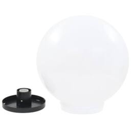 Berkfield Home LED Bowl Lamps 2 pcs Spherical 40 cm PMMA in White - thumbnail 5