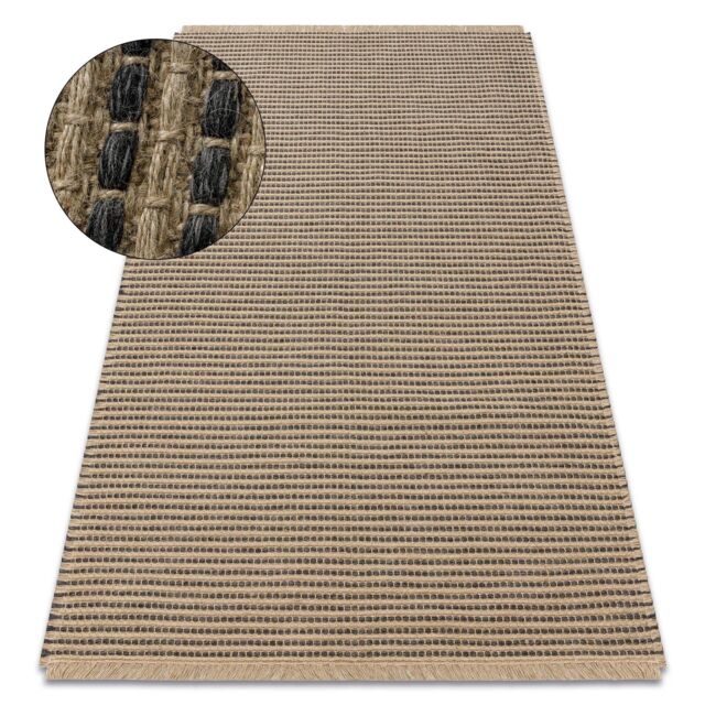 RugsX Jute Rug in Black - Size: 160 cm x 220 cm - image 1