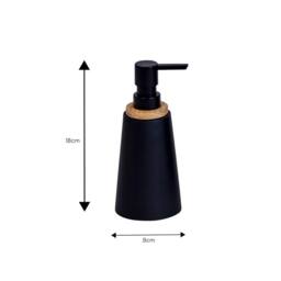 Showerdrape Sonata Bamboo Bathroom Accessory Set - Soap Dispenser & Toothbrush in Black - thumbnail 4