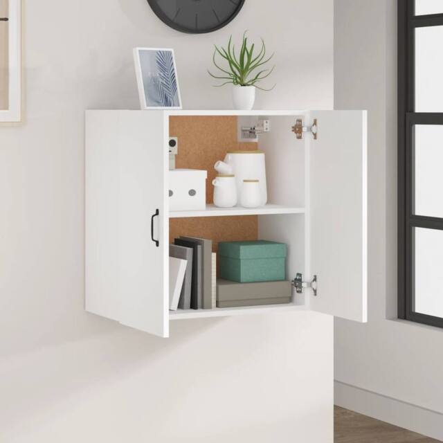 Berkfield Home Wall Cabinet White 60x31x60 cm Engineered Wood - Size: 60 x 31 x 60 cm - image 1