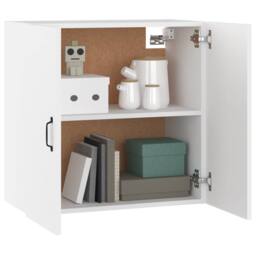 Berkfield Home Wall Cabinet White 60x31x60 cm Engineered Wood - Size: 60 x 31 x 60 cm - thumbnail 4