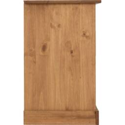 FORGEVIO 4 Drawer Dressing Table Bedroom Wax Solid Wood Pine in Brown - thumbnail 4