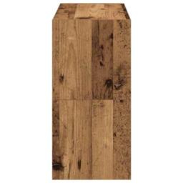 Berkfield Home Shoe Racks 2 pcs Stackable Old Wood 60x30x30.5 cm in Brown - thumbnail 5