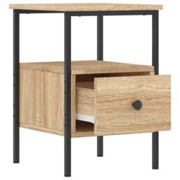 Berkfield Home Durable Bedside Cabinet Sonoma Oak 34x36x50 cm Engineered Wood in Brown - Size: 34 x 36 x 50 cm - thumbnail 5