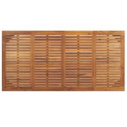 Berkfield Home Garden Table with Hairpin Legs 180x90x75 cm Solid Wood Acacia in Brown - Size: 180 x 90 x 75 cm - thumbnail 5