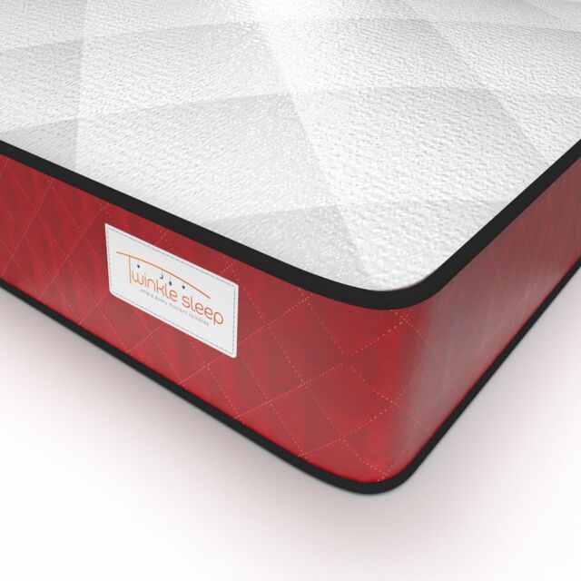 Twinkle Sleep 4FT Small Double Kids Mattress - Comfort, Support & Peaceful Sleep for Babies in Red - image 1