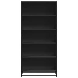 Berkfield Home Modern Bookcase Black 80.5x35x170.5 cm Engineered Wood - thumbnail 4