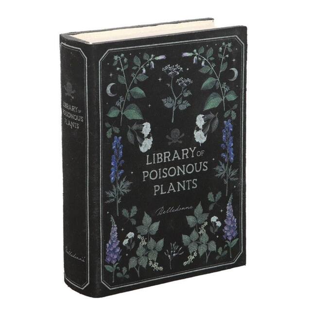 Something Different Library of Poisonous Plants Book Storage Box in Black - image 1
