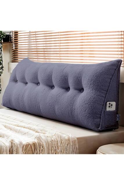 Living and Home Triangle Wedge Headboard Pillow Backrest Support Cushion in Blue - image 1