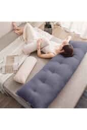 Living and Home Triangle Wedge Headboard Pillow Backrest Support Cushion in Blue - thumbnail 3
