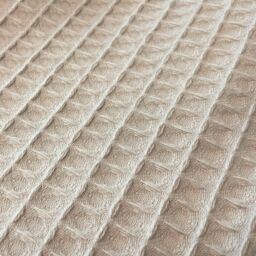Allure Bath Fashions Luxury Hotel Waffle Throw Blanket Bedspread - 100% Cotton in Taupe - Size: Small - thumbnail 4