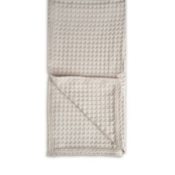 Allure Bath Fashions Luxury Hotel Waffle Throw Blanket Bedspread - 100% Cotton in Taupe - Size: Small - thumbnail 2