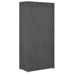 Berkfield Home 3-Tier Wardrobe Grey 79x40x170 cm Fabric - Size: 79 x 40 x 170 cm - thumbnail 3