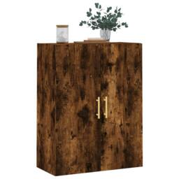 Berkfield Home Wall Mounted Cabinet Smoked Oak 69.5x34x90 cm in Brown - thumbnail 4