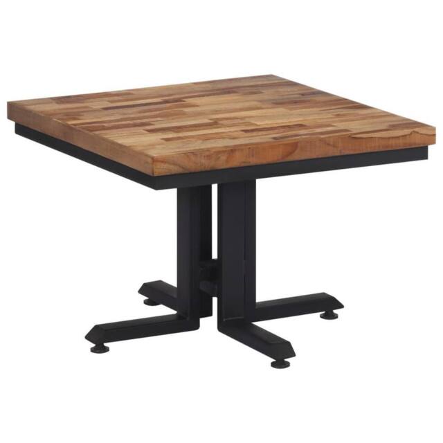 Berkfield Home Beautiful Coffee Table 55x55x40 cm Solid Reclaimed Teak in Brown - Size: 55 x 55 x 40 cm - image 1