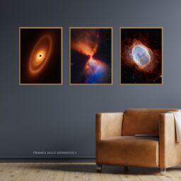 Artery8 Wall Art Print Pack of 3 NASA James Webb Images Fiery Hourglass Protostar Fomalhaut System Southern Ring Nebula Large Poster Set - thumbnail 4