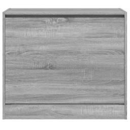 Berkfield Home Shoe Cabinet Grey Sonoma 80x42x69 cm Engineered Wood - Size: 80 x 42 x 69 cm - thumbnail 5
