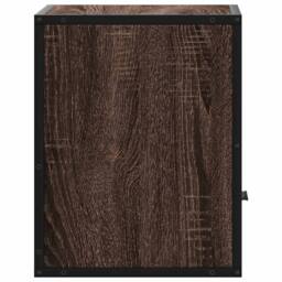 Berkfield Home Durable Wall-mounted Bedside Cabinets 2 pcs Brown Oak 40x31x39.5 cm - thumbnail 7