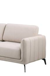 More4Homes Oslo Modern Scandi Style Fabric Living Room 3 Seater Sofa in Beige - thumbnail 5