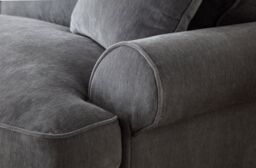The Great Sofa Company Ezra 2 Seater Textured Velvet Sofa - Scroll Arm in Charcoal - thumbnail 4