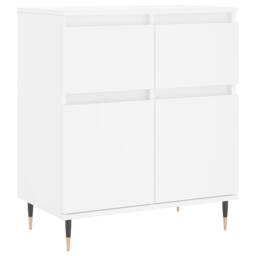 Berkfield Home Sideboard White 60x35x70 cm Engineered Wood - Size: 60 x 35 x 70 cm - thumbnail 1