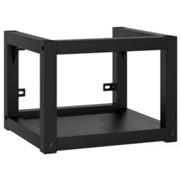 Berkfield Home Bathroom Washbasin Frame with Built-in Basin Black Iron - thumbnail 3