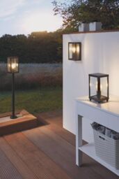 Eglo Alamonte 1 Metal IP44 Outdoor Wall Light in Black - thumbnail 3