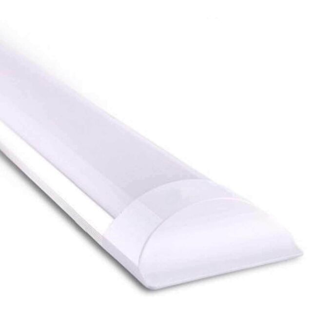 ENER-J 54W Prismatic Fittings 1.8 mtrs, 4400 lumens, Isolated Driver, 2 Years Warranty, 6500K (Pack of 2) in White - Size: 25 cm diameter x 19 cm high - image 1