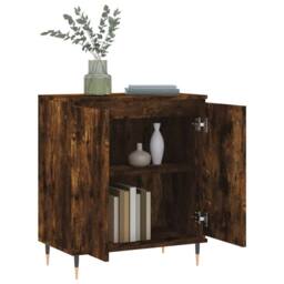Berkfield Home Sideboard Smoked Oak 60x35x70 cm Engineered Wood in Brown - Size: 60 x 35 x 70 cm - thumbnail 4