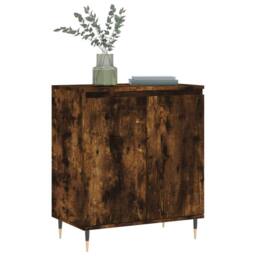 Berkfield Home Sideboard Smoked Oak 60x35x70 cm Engineered Wood in Brown - Size: 60 x 35 x 70 cm - thumbnail 3