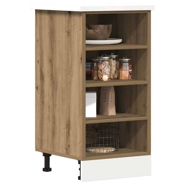 Berkfield Home Durable Bottom Cabinet Artisan Oak 40x44.5x81.5 cm Engineered Wood in Brown - image 1